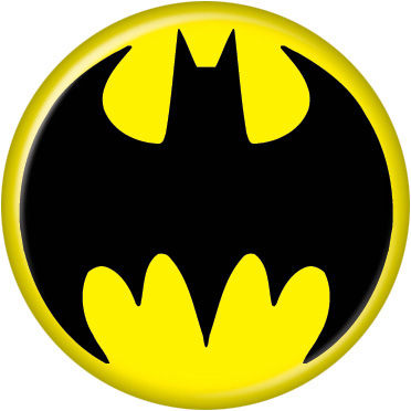 Ata Boy Button Small 1 25 Pinback Dc Batman Logo Happy Clam Gifts