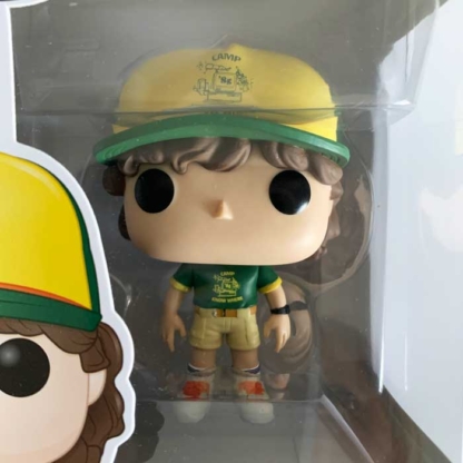 Dustin At Camp Stranger Things Funko Pop closeup - Happy Clam Gifts