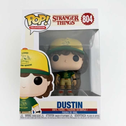 Dustin At Camp Stranger Things Funko Pop front - Happy Clam Gifts