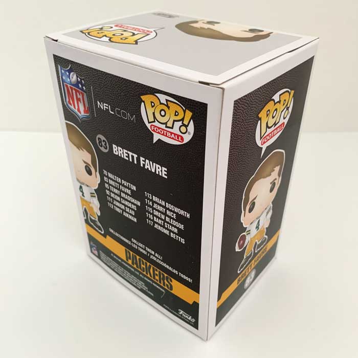 Funko Pop! NFL #83 Brett Favre Away (Green Bay Packers) – Brads Toys &  Collectibles