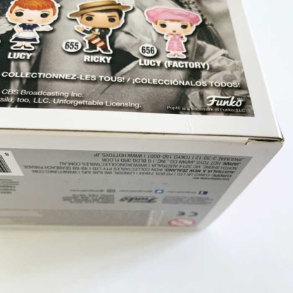 Ricky I Love Lucy Funko Pop back of box - Happy Clam Gifts