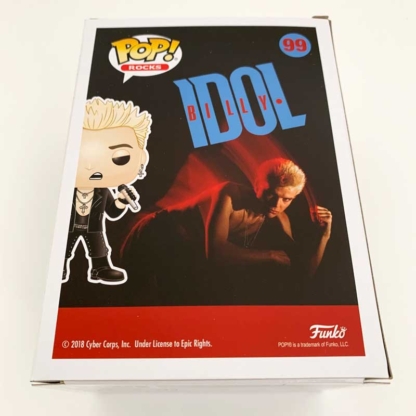 Billy Idol Funko Pop back - Happy Clam Gifts